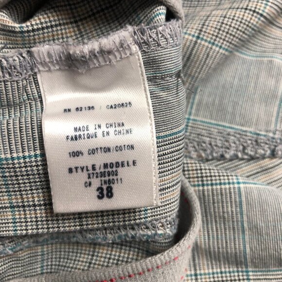 Guess Grey, Black & Blue Long Shorts Size 38 - Picture 5 of 10